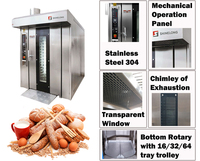 Equipo de Panadería de Guangzhou, Hornos Rotatorios Eléctricos y de Gas, Máquina Industrial para Hacer Pan
