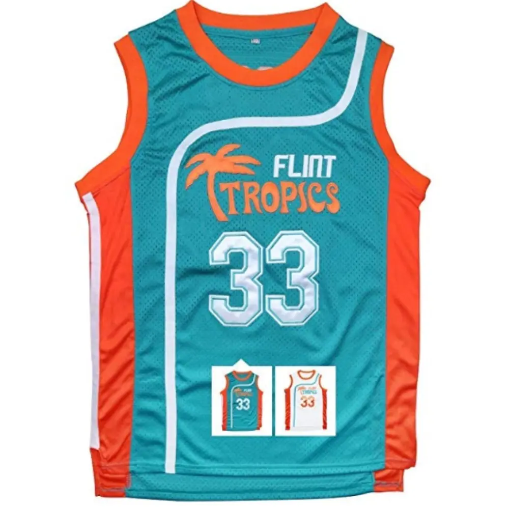 Jackie Moon Flint Basketbal Genaaid Omkeerbare Mannen Mesh Atletische Basketbal Jersey Single Voor Team Scrimmage