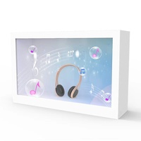 Pantalla Publicitaria Digital Transparente LCD de 21.5 Pulgadas con Pantalla Táctil IR/Capacitiva de 10 Puntos, Sistema Operativo Android, Independiente