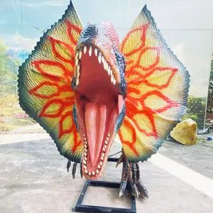 쥬라기 세계 공룡 공원 Dilophosaurus 현실적인 실제 거대한 animatronic 로봇 공룡 모델 판매