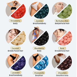 Fabrika 200g OEM sert balmumu fasulye bal ve Aloe Vera kokulu brezilyalı balmumu boncuk sıcak tüy dökücü balmumu ile marka adı - Product Image 2