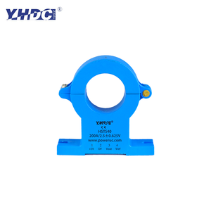 Sensor de Corriente Toroidal de Efecto Hall de Núcleo Dividido 1800A HSTS40 con Orificio de 40mm, Alimentación Única de 5V, Salida de 2.5V±0.625V, Plástico - Product Image 1