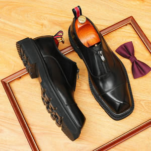 Auténticos Zapatos Mocasines de Cuero Genuino para Hombre, Hechos a Mano, con Punta Cuadrada, Casuales, para Uso Diario, Ideales para Bodas, Populares - Product Image 6