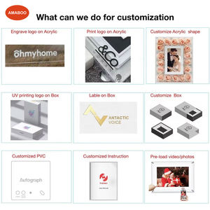 AMABOO الجملة واضح كريستال الفيديو اللانهائي الأشياء إطار الصورة البطارية بالطاقة Lcd 7 بوصة الرقمية الفن إطار صورة من الأكريليك - Product Image 4
