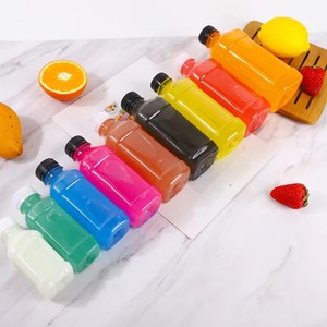 Bouteille en plastique transparente vide en gros pour jus, eau minérale, thé, boissons, avec <span class=keywords><strong>bouchon</strong></span> à vis, 100 ml, 350 ml, emballage - Product Image 2