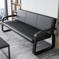 Canapé d’attente confortable pour clients, fauteuil lounge moderne rembourré pour réception de bureau et salon