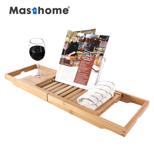 Bath Tub Tray Mathome Luxury Wood Bathtub Caddy Bamboo Bath Tub Tray With Extending Sides