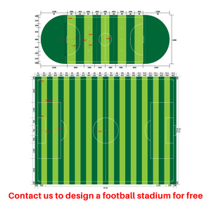 QINGZHOU L004-D6 Sân Bóng Đá Tùy Chỉnh Ngoài Trời 50Mm Sân Chơi Chất Lượng Cao Tổng Hợp Bóng Đá Turf Bóng Đá Cỏ Nhân Tạo - Product Image 2
