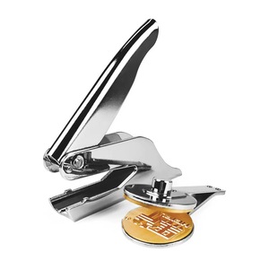 Văn phòng cụ thể kim loại 40mm tùy chỉnh mô hình & logo tiêu chuẩn niêm phong Vòng dập nổi con dấu - Product Image 3