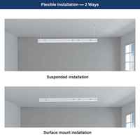 Capteur détachable LED linéaire Batten Light avec 5 ans de garantie Module d'urgence Strip Light