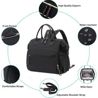Nouveau sac à langer imperméable pour bébé avec poche antivol, sac à dos pour maman, sac de rangement pliable pour poussette d'enfant