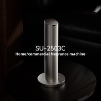 Diffuseur d'arômes portable en alliage d'aluminium argenté SU-2504C, alimenté par piles, capacité 100 ml, 5000 mA, contrôlé par application, pour table, hôtel