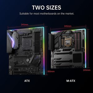 <span class=keywords><strong>Kit</strong></span> de 24 pièces de PC Led adressables indépendant Compatible avec la bande lumineuse ARGB micro-atx ASIAHORSE pour carte mère - Product Image 5