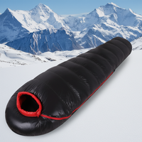 Nouveau Sac de Couchage Mummy Léger Quatre Saisons pour Adulte, Épais et Agrandi, en Nylon 400T20D, Remplissage 1800g de Duvet d'Oie, Idéal pour le Camping en Extérieur