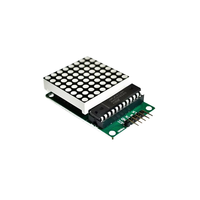 MAX7219 modul kontrol matriks titik pengendali mikro dengan 5 komponen elektronik kabel Dupont