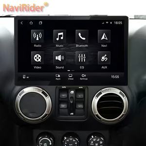 Autoradio Android 10 avec écran 1920*720, CarPlay, lecteur multimédia vidéo pour voiture, 13,6 pouces pour Jeep Wrangler 2011-2017, GPS, radio stéréo - Product Image 1