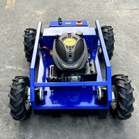 Portable petite Mini roues tondeuse à gazon 7.5HP 9.5HP essence jardin télécommande roues tondeuse à gazon avec moteur EPA EURO V