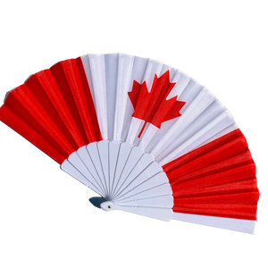 Wholesale Custom Plastic Handmade Mascot Style Personalized Logo 23cm Hand Fans for Wedding Favors