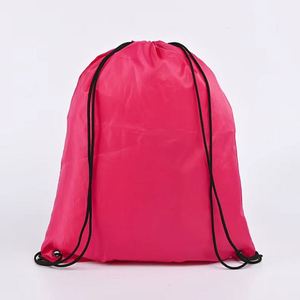 Bolsa de Poliéster Personalizada con Cordón de PP Resistente, Color Rojo, Bolsa Ecológica para Zapatos, Bolsa Promocional, Bolsa de Almacenamiento, Bolsa para Ropa - Product Image 5