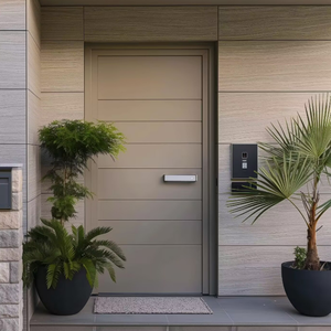 <span class=keywords><strong>ประตู</strong></span>อลูมิเนียมกันขโมยทันสมัย ALUFRONT สำหรับวิลล่า <span class=keywords><strong>ประตู</strong></span>ทางเข้าหลักภายนอกกันน้ำสำหรับบ้าน - Product Image 1