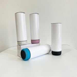 20oz Glow Sublimation Wireless <b>Music</b> Player Speaker Tumbler With USB Charging Cable Slide Lid and Straw for Heat Press Printing - Product Image 4