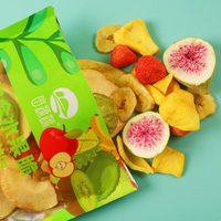 Directe Verkoop Van Hoogwaardige Pure Natuurlijke Gevriesdroogde Chips Van Gemengd Fruit Vf Fruit Snacks 150G Pakket