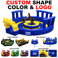 Arène de combat gonflable ronde personnalisée, plateforme multi-niveaux en PVC pour événements extérieurs, carnaval, team building, location commerciale