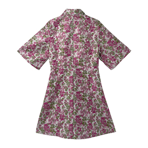 Floral Print Dresses for Women Clothing Manufacturers Custom Online <strong>Bulk</strong> Buying High Quality Short Sleeve A-line Elegant Dress - Product Image 4