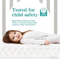 Matelas de berceau respirant en mousse orthopédique pour nouveau-nés filles, livré en boîte, pour bébés nouveau-nés