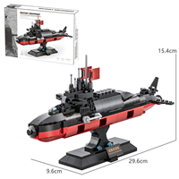 Wange 3519 Navy Type 094 Sous-marin Nucléaire Stratégique, Ensemble de Briques de Construction à Petites Particules, Modèle de Jouet à Assembler
