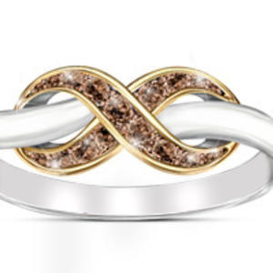 Anillo H100 Infinite Eternity de Plata 925 con Cristal Redondo en Canal, Anillo Fino Unisex para Boda - Product Image 2
