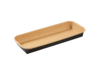 Vente en gros d'emballages jetables en papier personnalisés, boîte en papier kraft de qualité alimentaire à emporter avec couvercle pour sushis