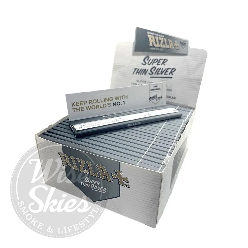 Rizla Blau Rot Silber Grün Regulär Standard Roll Tabak Smoking Papier Folie 