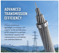 Cable ACSR Reforzado con Acero y Conductor de Aluminio Desnudo, Durable, para Transmisión de Energía Fotovoltaica en Entornos Corrosivos, ASTM IEC