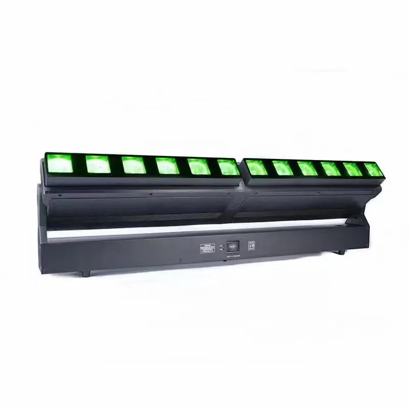 XLighting-Barra de luz led con Zoom 4 en 1, 12x40W, efectos especiales, iluminación, 8 barras rgb, para pared