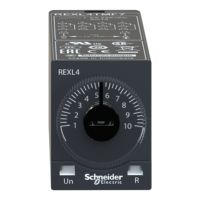Relè temporizzato REXL4TMF7, serie Harmony Time, intervallo da 0,1 s a 100 h, 4 contatti, 24 240V DC, 110V AC, multifunzione, temporizzazione CO