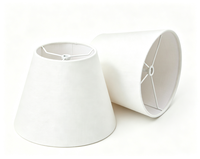 Abat-jour conique en lin, diffuseur de lumière, abat-jour en tissu naturel pour lampe de table d'intérieur, lampe de chevet, décoration