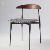 Offre spéciale Chaise de salle à manger en cuir de luxe moderne Chaises en bois pour table à manger Ensemble 6 places