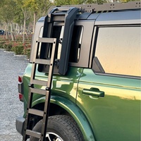 Système de galerie de toit premium pour Ford Bronco 2021-2025 - Échelle latérale + Sac de rangement + Plateforme de toit