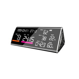 Détecteur d'air multifonctionnel de haute qualité Co2 Pm2.5 Noir avec TVOC, température, humidité, port Type-C, garantie 1 an - Product Image 2