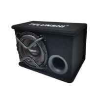 Sistema de Subwoofer Activo para Auto OEM, Caja con Altavoces de Doble Imán de 8 y 10 Pulgadas, 200W RMS/1500W Máx, 4 12V