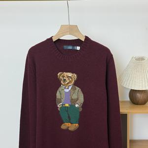 <span class=keywords><strong>Pull</strong></span> à <span class=keywords><strong>col</strong></span> rond pour <span class=keywords><strong>homme</strong></span> et femme de haute qualité, en laine et <span class=keywords><strong>cachemire</strong></span>, avec motif brodé 3D stéréoscopique, manches longues - Product Image 2