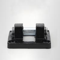 Support de montage double oreille pour vérin pneumatique type CB en fonte peinte noir avec axe à broche