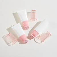Tube cosmétique souple en plastique de 50g avec applicateur de massage à 6 billes pour crème pour le cou, pommade, gel, crème pour les yeux
