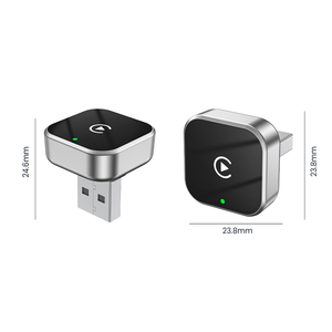 Adaptateur <span class=keywords><strong>2</strong></span>-en-1 pour CarPlay filaire vers CarPlay sans fil, compatible avec la connectivité Apple et Android, boîte CarPlay - Product Image 6