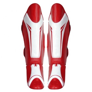 Protectores de Piernas Sanda de Cuero PU Premium y Malla Transpirable con Absorción de Impactos y Resistencia a Golpes para Kickboxing - Product Image 5