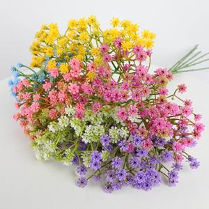 تنفس أبيض اصطناعي للطفل ضوء أخضر أصفر جذع تنفس الطفل زهار دي جيبسوفيلا برعم Babysbreath ممر سائب - Product Image 1