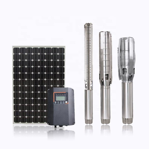 Système de pompe solaire submersible hybride AC/DC 2200 Watts 150V-240V DC 60V-450V 2,0 pouces en acier inoxydable pour l'irrigation agricole - Product Image 1