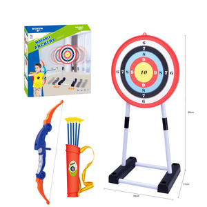 Juego de Tiro con Arco de Plástico con Ventosa y Objetivo Móvil, Arco y <span class=keywords><strong>Flechas</strong></span> para Niños de 3+ Años, Juegos al Aire Libre, Regalos de Cumpleaños - Product Image 1