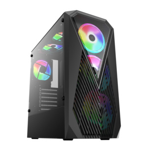 Panel frontal de fibra de carbono a granel con fuente de alimentación <span class=keywords><strong>cooler</strong></span> <span class=keywords><strong>Master</strong></span> Deluxe CAJA DE JUEGOS DE FABRICACIÓN RGB - Product Image 4